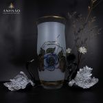 Lọ Hoa Pha Lê EGERMAN Vẽ Hoa Hồng Cao Cấp - Nâng Tầm Thẩm Mĩ