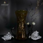 Lọ Hoa Pha Lê EGERMAN Vẽ Hoa Đào Bó Mạ Cao Cấp