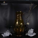 Lọ Hoa Pha Lê EGERMAN Vẽ Hoa Đào Cao Cấp - Sắc Hoa Thu Nhỏ