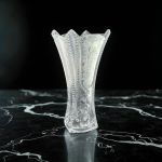 Lọ Hoa Pha Lê Trắng Điêu Khắc 30cm