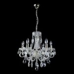 Đèn Pha Lê Bạc Diamant - 6 Bóng Sang Trọng Tô Điểm Không Gian