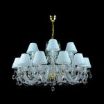 Đèn Pha Lê Treo Trần Impression Cao Cấp 18 Bóng Loại Có Chụp