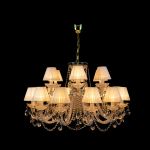 Đèn Pha Lê Treo Trần Impression Cao Cấp 18 Bóng Loại Có Chụp