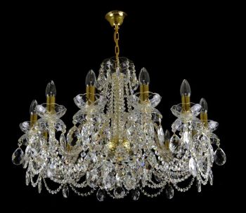 Đèn Pha Lê Treo Trần Maniera 12 Bóng Beta Cao Cấp