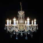 Đèn Pha Lê Treo Trần Belle 8 Bóng Tỏa Sáng Lung Linh